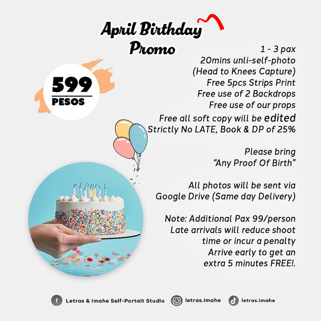 April Birthday Promo