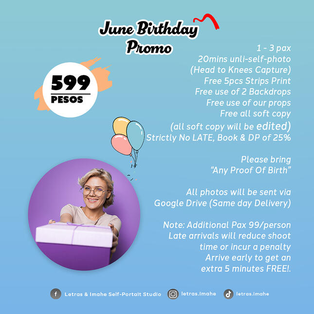 June Birthday Promo