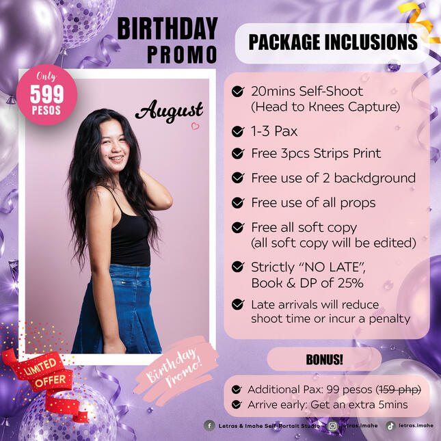August Birthday Promo